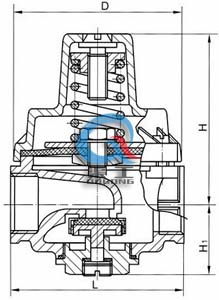 YZ11X支管減壓閥 (結構尺寸圖)